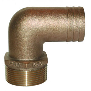 GROCO 3″ NPT Bronze 90 Degree Pipe to Hose Fitting