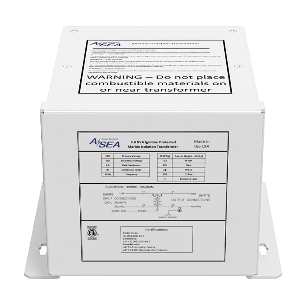ASEA Power Systems 3.6 kVA Isolation Transformer ASEA Power Systems 3.6 kVA Isolation Transformer