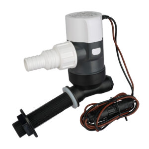 Commodore 1100 GPH Angled Livewell Pump – 12V
