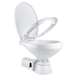 Commodore Electric Marine Toilet – Rear Macerator – Regular Size