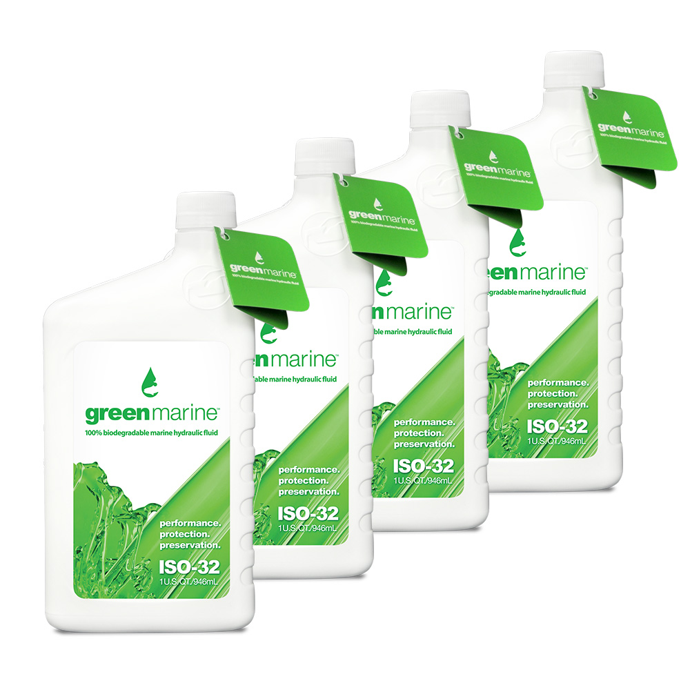 Power-Pole 4-Pack of Green Marine ISO-32 Hydraulic Fluid (1 qt Bottles) Power-Pole 4-Pack of Green Marine ISO-32 Hydraulic Fluid (1 qt Bottles)