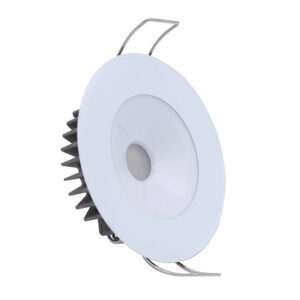 Lumitec Illusion Flush Mount LED Down Light – Spectrum RGBW – Cool White – White Housing