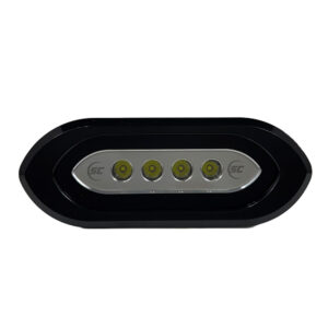 Shadow-Caster Flush Mount Spreader Light – Black Housing – White