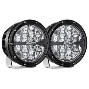 RIGID Industries 360-Series RGBW 6″ Offroad Lamp Spot Beam w/RGBW Backlight Pods – Set of 2