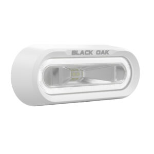 Black Oak Low Pro&trade; Off Road Spreader Light – Bracket Mount – White Housing – White LED