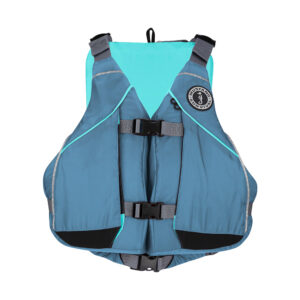 Mustang Women’s Moxie Foam Life Vest – XS/S – Slate/Aqua
