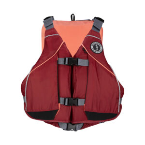 Mustang Women’s Moxie Foam Life Vest – XL/XXL – Merlot/Coral