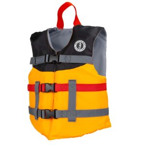 Mustang Youth Livery Foam Vest – Mango/Black