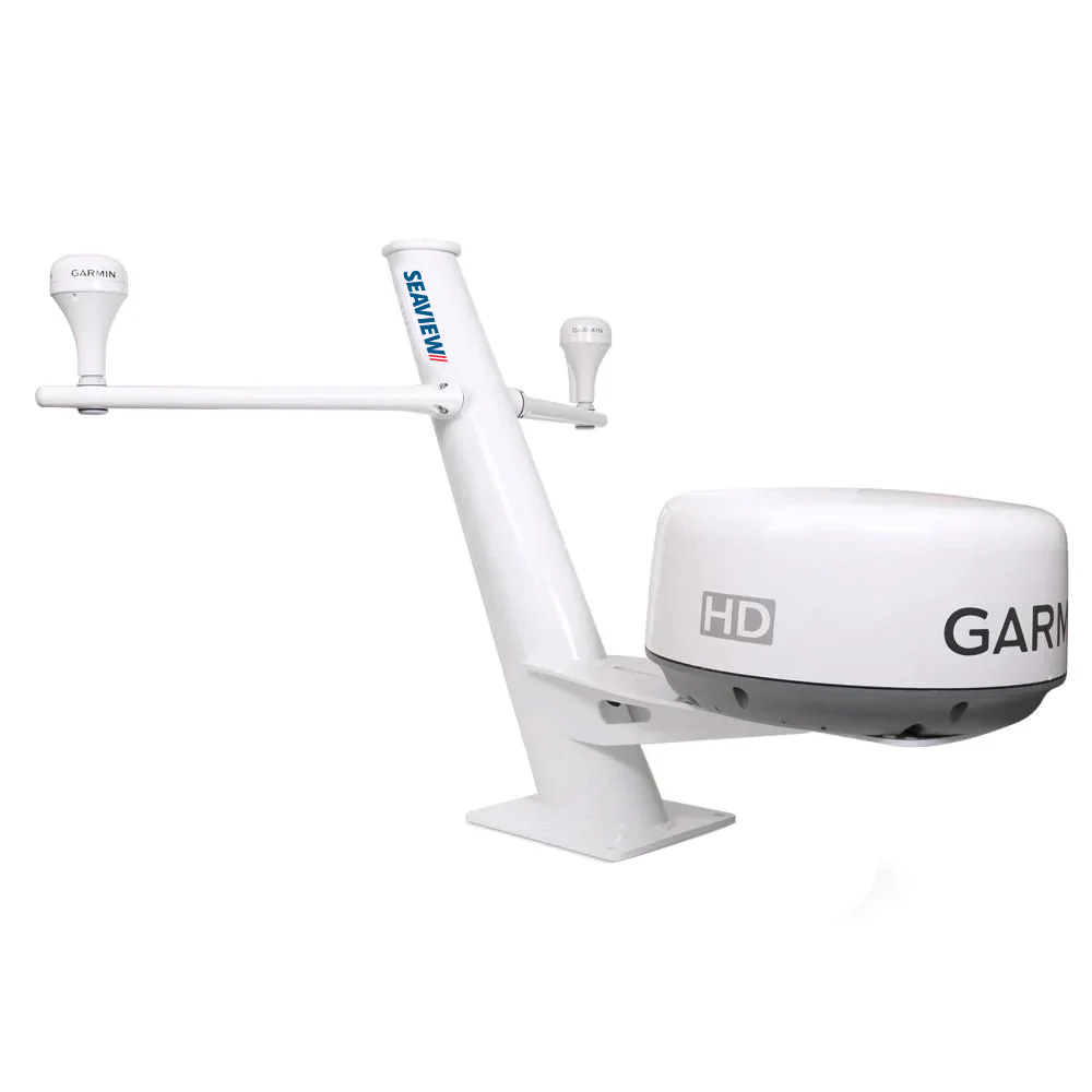Seaview 30″ Tapered Closed Dome Aft Leaning Radar Mount w/Removable Spreaders & 10×10 Base Plate Seaview 30″ Tapered Closed Dome Aft Leaning Radar Mount w/Removable Spreaders & 10×10 Base Plate