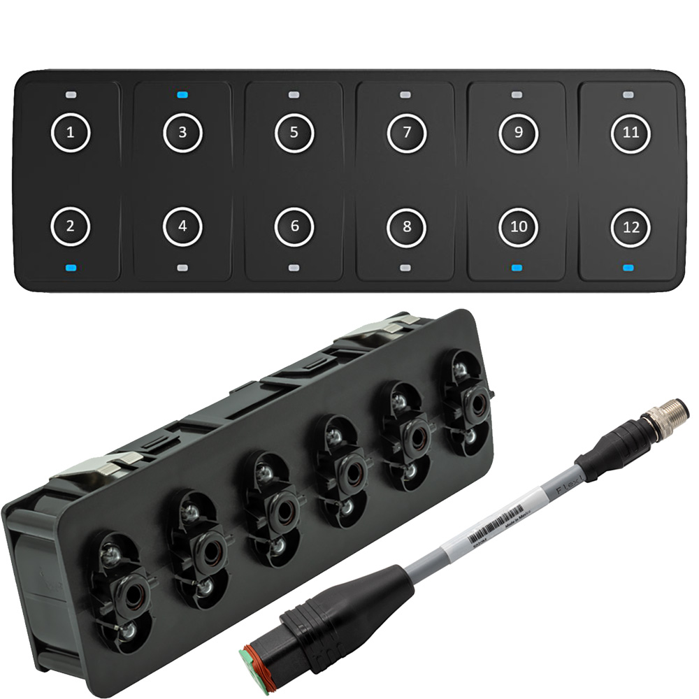 Maretron CKM12 Keypad w/CKM to NMEA 2000® Adapter Cable – 0.2M (Horizontal Orientation) Maretron CKM12 Keypad w/CKM to NMEA 2000® Adapter Cable – 0.2M (Horizontal Orientation)