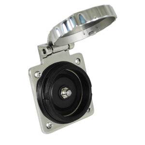 Marinco Stainless Steel Cable TV & Internet Easy Lock Inlet