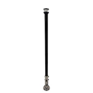 Seaview 24″ Manually Folding Light Post w/316 Stainless Steel Base & LTBLED12C5 Navigation Light – Black