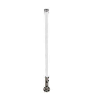 Seaview 24″ Manually Folding Light Post w/316 Stainless Steel Base & LTBLED12C5 Navigation Light – White