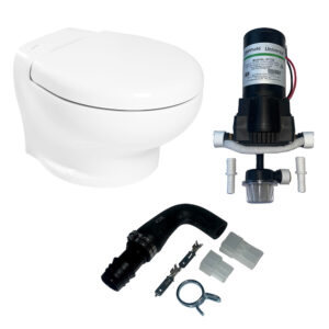 Thetford Nano Eco Compact Toilet Raw Water Kit w/Inlet Pump – 24V