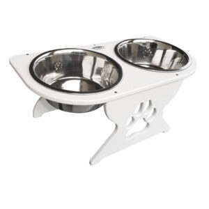 Deep Blue Marine Medium Starboard Dog Dish w/Bowls – 8″ Tall