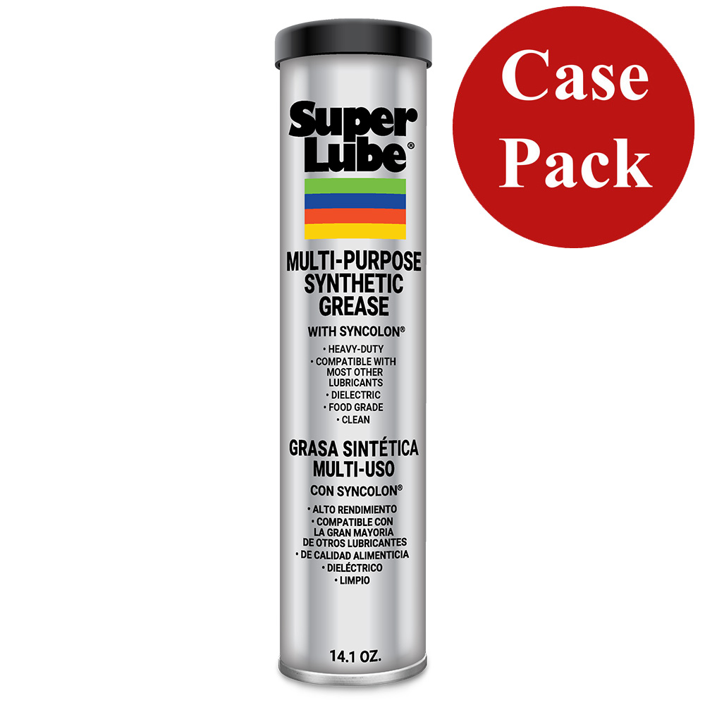 Super Lube Multi-Purpose Synthetic Grease w/Syncolon® – 14.1oz Cartridge *Case of 12 Super Lube Multi-Purpose Synthetic Grease w/Syncolon® – 14.1oz Cartridge *Case of 12