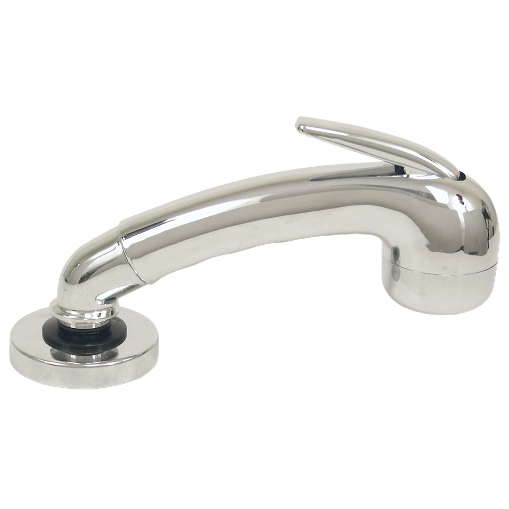 Scandvik Chrome Euro Sprayer w/6′ Black Nylon Hose Scandvik Chrome Euro Sprayer w/6′ Black Nylon Hose