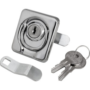 Sea-Dog Surface Mount Locking Ring Pull – Stamped 304 Stainless Steel/Die Cast Zinc Lock