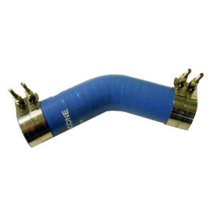 Trident Marine 2-1/2″ ID 45&deg; Blue Silicone Molded Wet Exhaust Elbow w/4 T-Bolt Clamps