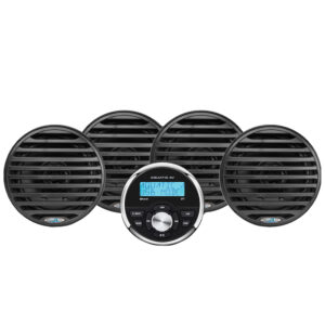 Aquatic AV Economy Gauge Stereo/Speakers Kit – Black