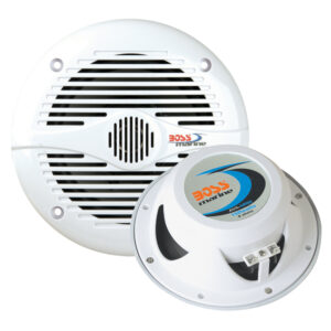 Boss Audio MR60 6.5″ Round Speakers – White – Pair