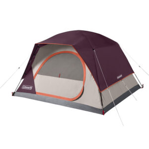 Coleman 4-Person Skydome&trade; Camping Tent – Blackberry