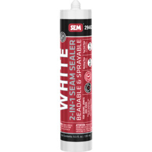 SEM 2-IN-1 Seam Sealer – 9.5oz Tube – White