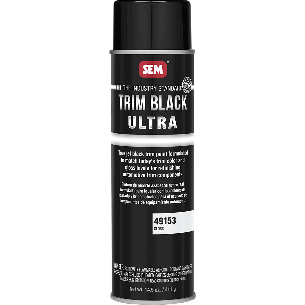 SEM Trim Black Ultra – 20oz Aerosol Can – Gloss Finish SEM Trim Black Ultra – 20oz Aerosol Can – Gloss Finish