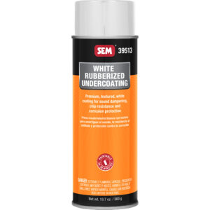 SEM Rubberized Undercoating – 24oz Aerosol Can – White