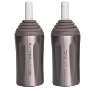 Toadfish Custom Engraved Stainless Steel Wine Chiller – Rose Gold (MINIMUM ORDER QUANTITY OF 25)