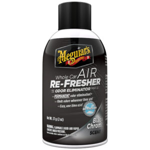 Meguiar’s Whole Car Air Refresher Odor Eliminator – Black Chrome Scent