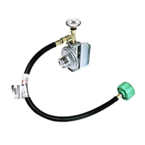 Trident Marine Single Stage Regulator w/300 PSI Gauge & 20″ Pigtail w/Wall Mount