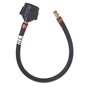 Trident Marine 20″ Pigtail Hose Quick Connect w/1/4″ Male Inverted Flare Fitting