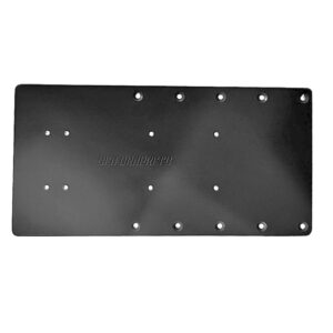 Sea Brackets 16″ Straight Trolling Motor Plate – Black