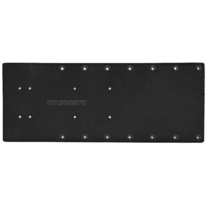 Sea Brackets 20″ Straight Trolling Motor Plate – Black