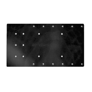 Sea Brackets 18″ Straight Trolling Motor Plate f/Minn Kota Quest – Black