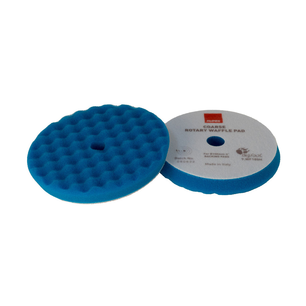 RUPES Velcro Waffle Coarse Polishing Foam Pad f/Rotary Polishers 90mm – Blue RUPES Velcro Waffle Coarse Polishing Foam Pad f/Rotary Polishers 90mm – Blue