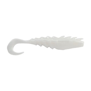 Berkley Gulp!&reg; Saltwater Nemesis Prawn Curl Tail – 4″ – Pearl White