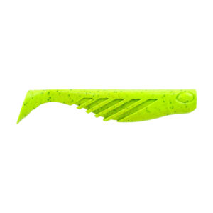 Berkley Gulp!&reg; Saltwater Ripple Mullet – 3″ – Chartreuse Pepper GSRM3-CP