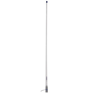 Scout Titan Series 4′ White VHF Antenna 3dB Stainless Steel Ferule w/5M RG-58 Includes PL-259