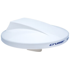 Scout Cruiser 10″ White TV Antenna Omnidirectional w/20M, 75 ohms, Cable