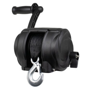 Powerwinch Premier Series Winch 2000lb, 8″, Crank Arm – Carbon Black