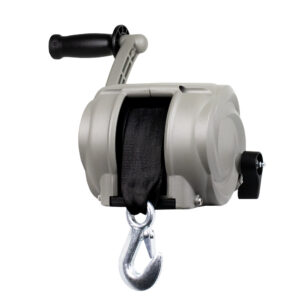 Powerwinch Premier Series Winch 2000lb, 8″, Crank Arm – Saltwater Silver