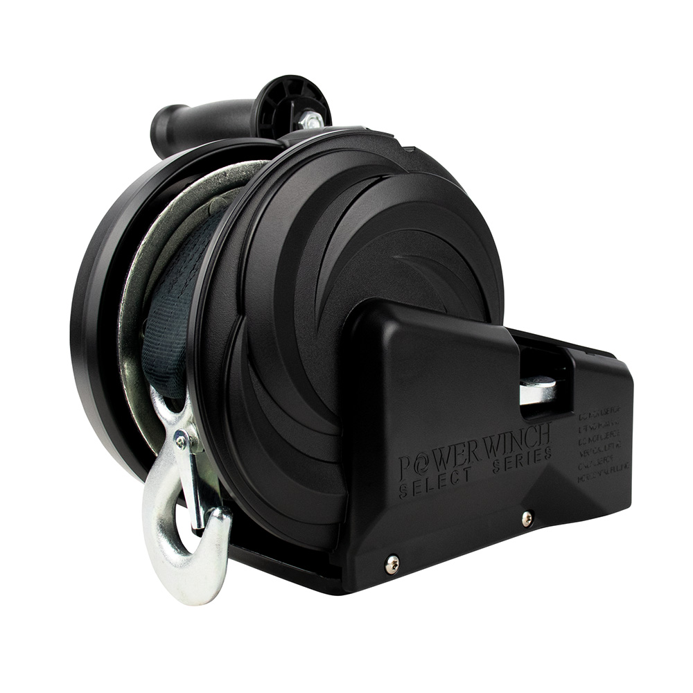 Powerwinch Select Series Winch 1,800lb, 2 Speed, 6″ Crank Arm – Carbon Black Powerwinch Select Series Winch 1,800lb, 2 Speed, 6″ Crank Arm – Carbon Black
