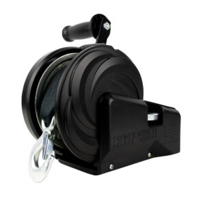 Powerwinch Select Series Winch 2,500lb, 2 Speed, 8″ Crank Arm – Carbon Black