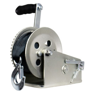 Powerwinch Utility Series Winch 1,800lb, 2 Speed, 8″ Crank Arm – Zinc