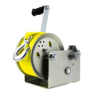 Powerwinch Utility Series Winch 3,200lb, 2 Speed, 11″ Crank Arm – Zinc