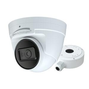 Speco 4MP H.265 IP Turret Camera w/IR & WDR – 2.8mm Lens – White