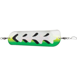 Luhr-Jensen Money Roll Flasher – 8-1/4″ – Glow Biohazard