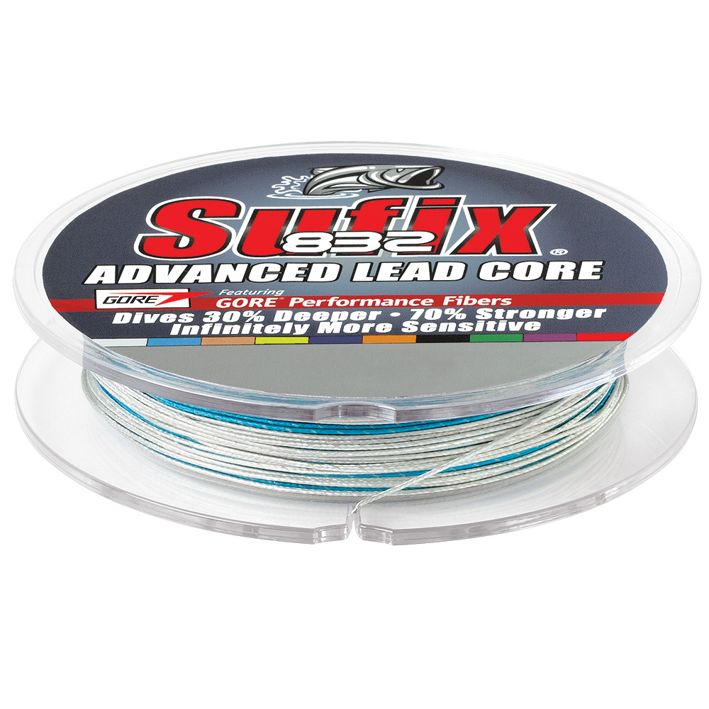 Sufix 832 Advanced Lead Core – 27lb – 10-Color Metered – 100 yds Sufix 832 Advanced Lead Core – 27lb – 10-Color Metered – 100 yds